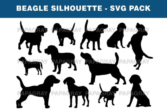 Beagle Dog Silhouette Pack – 14 Designs