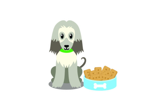 Cute Dog Illustration with the Food: Real Review for Embroidery Use