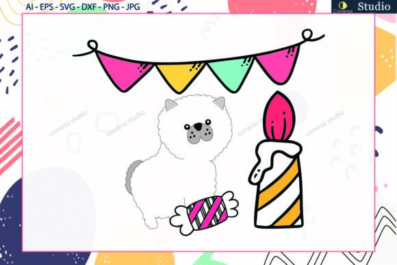 Dog Birthday Party & Gift Candle SVG Review