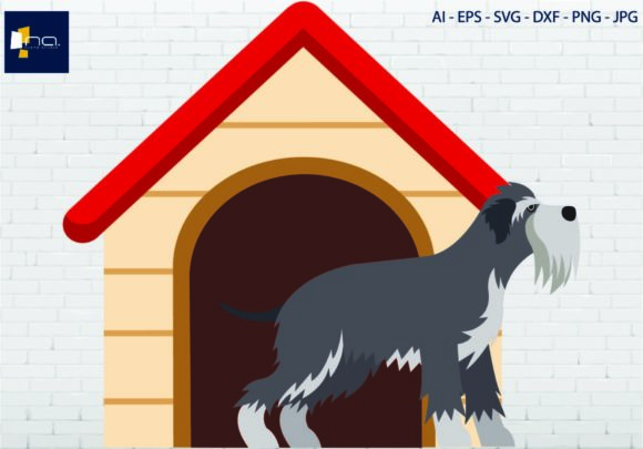 Dog Breed Schnauzer and House: A Design Worth Your Thread