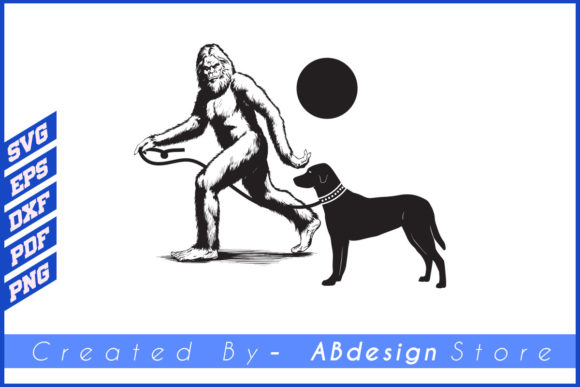 Dog Design, Bigfoot Walking T Shirt SVG Review