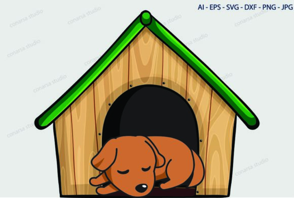 Dog with House Illustration 5