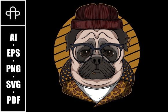 Pug Dog Cool Vector Illustration – A Designer’s Hands-On Review for Embroidery Projects