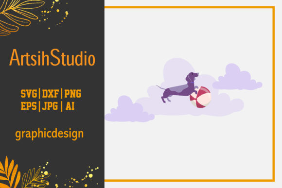 Summer - Ilustration Dog Purple – Designer Review