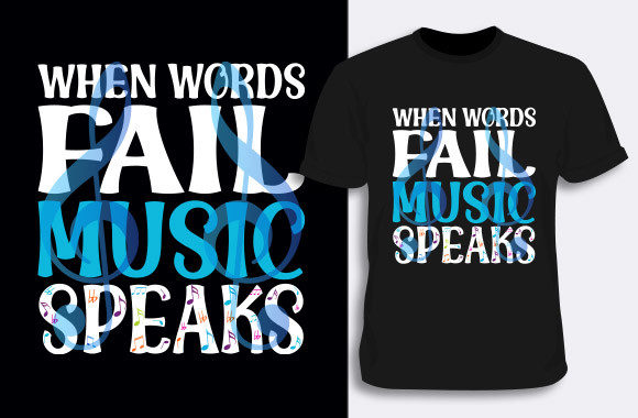 When Words Fail Music Speaks T-Shirt: An Embroidery Review